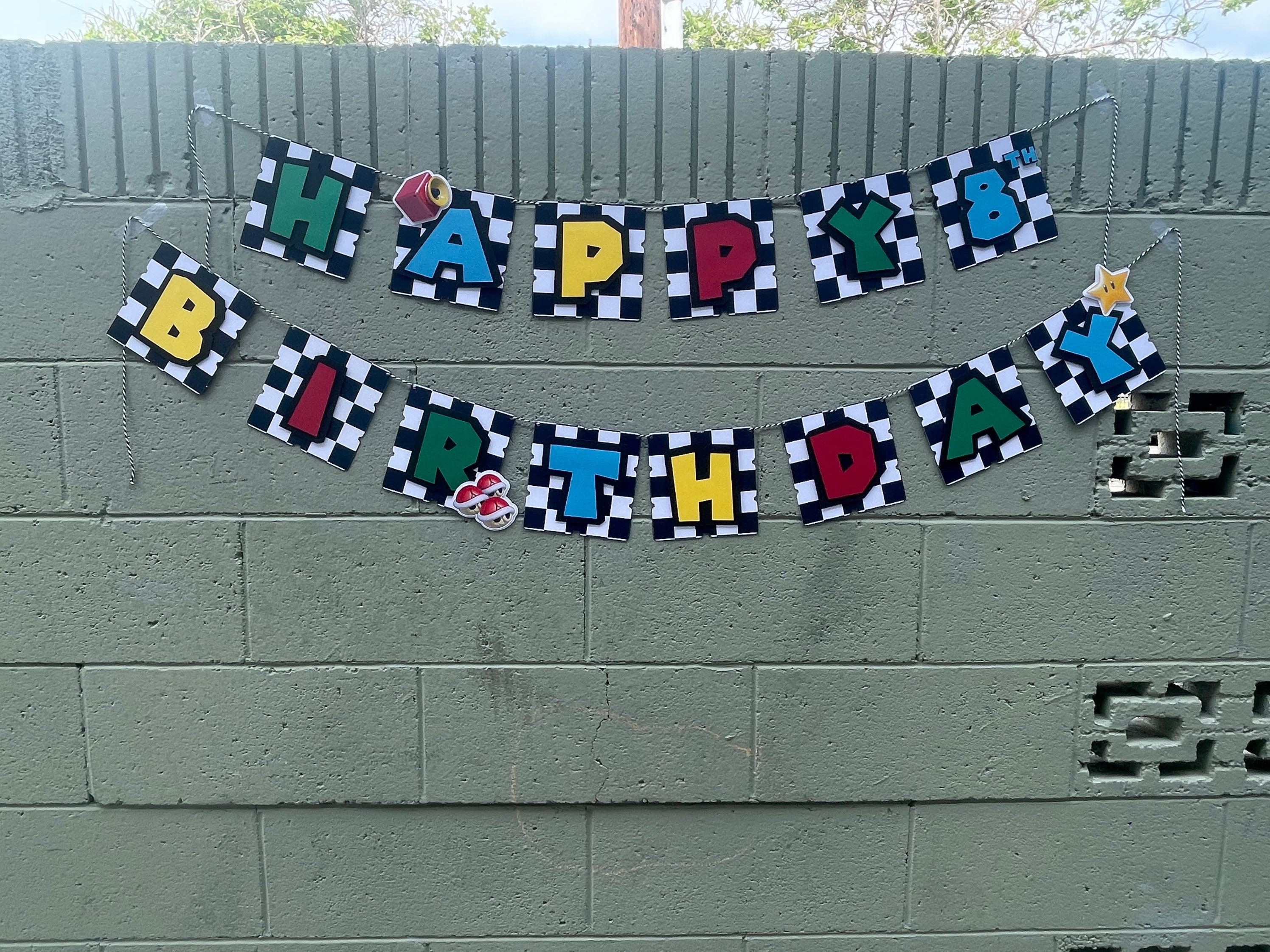 Super Mario Kart Banner - Etsy