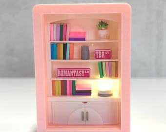 Kit de mini librería rosa: rincón de lectura DIY, guía de lectura