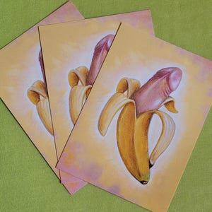 Postkarte Banane