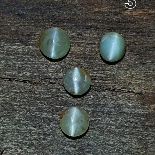 Natural Chrysoberyl Cat's Eye - cymophane Cabochon - jewellery making supply - chatoyant chrysoberyl MetaphysicalLapidary