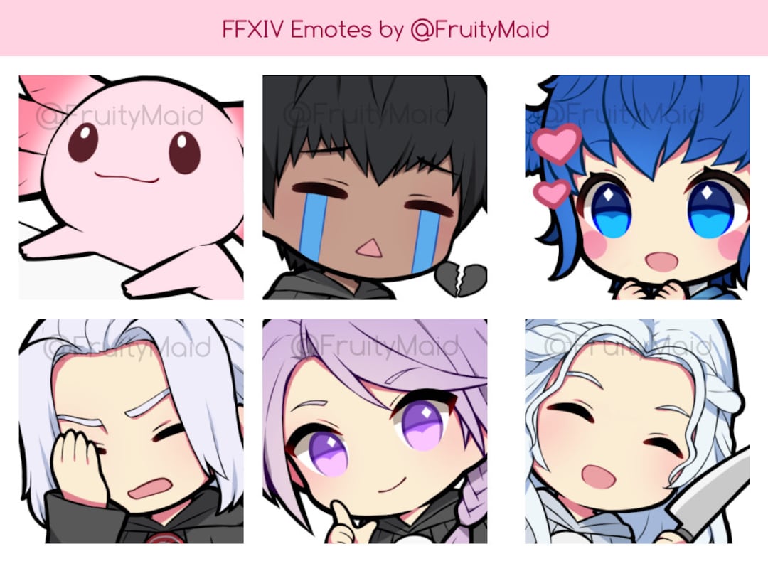 FFXIV Emote Set 3 Ancients Animated Emotes Etsy