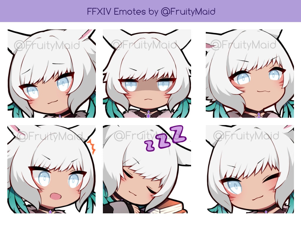 FFXIV Emote Set 6 | Y'shtola Rhul - Etsy
