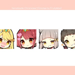 Xenoblade Chronicles 2 Emote Set | Animated Emotes