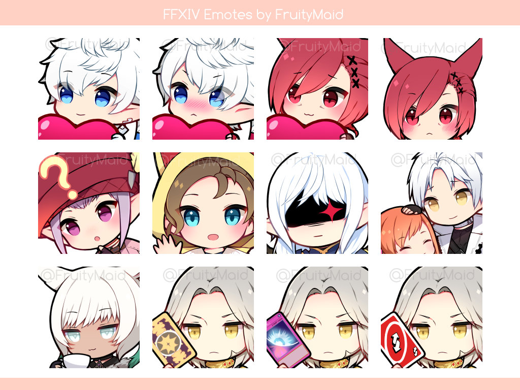 Ffxiv emote set 2 etsy uk