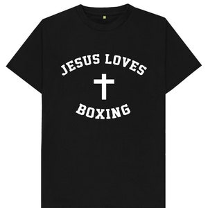 Jesus Loves Boxing T Shirt