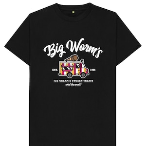 Big Worm&#39;s Ice Cream & Frozen Treats What&#39;chu Want? Kids Womens Mens T Shirt