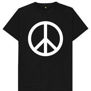 Peace Sign Hippie Style Boho Mens Womens Kids T Shirt