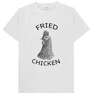Frittiertes Huhn Kinder Damen Unisex T Shirt