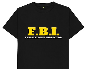 T-shirt unisexe pour homme et femme, inspecteur du corps féminin du FBI