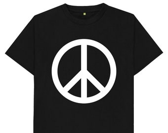 Peace Sign Hippie Style Boho Herren Damen Kinder T Shirt