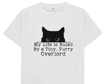 My Life Is Ruled By A Tiny Furry Overlord Cat Lover Kids Adults Unisex T Shirt