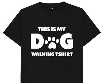 This Is My Dog Walking T Shirt Kids Womens Mens T Shirt