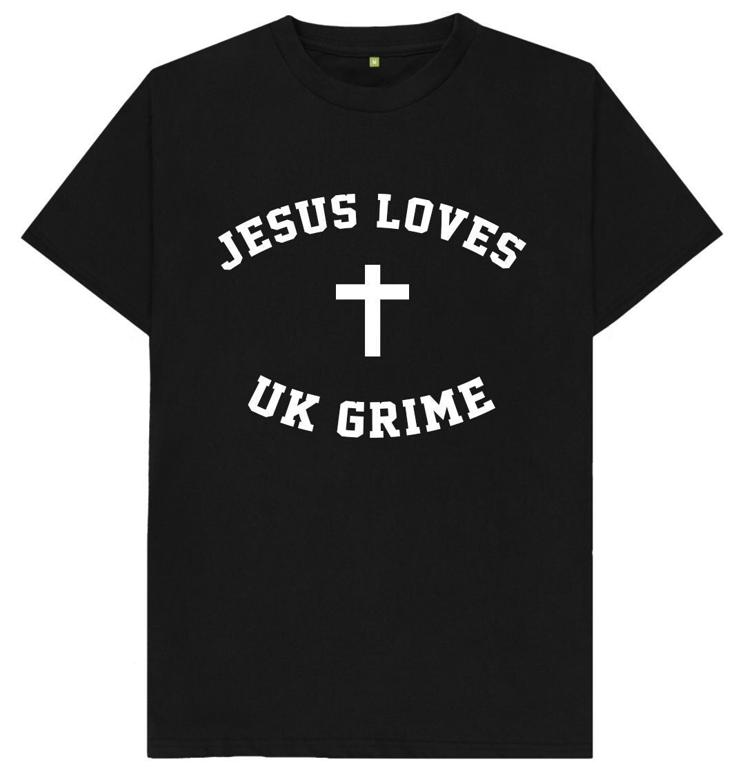 Jesus Loves UK Grime T Shirt - Etsy Israel, image size:1080x1137