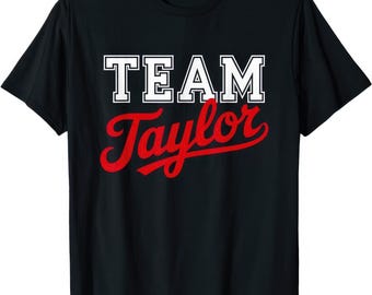 Camiseta Team Taylor Vintage para hombre, mujer y niños
