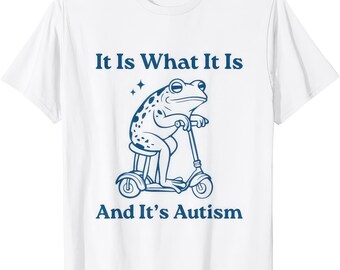 It Is What It Is And Its Autism Retro Autism Awareness Shirt Support Tee