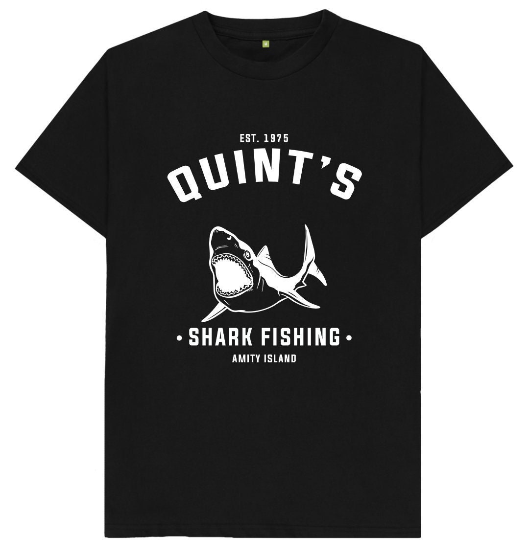 Quint's Shark Fishing Amity Island Est. 1975 Mens Womens Kids T