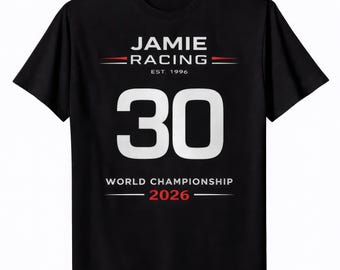Custom World Championship 2026 Racing Sports Graphic Mens Womens Kids T Shirt