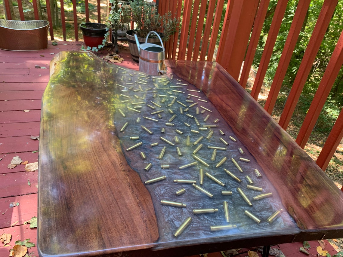 Epoxy Bullet Table Etsy