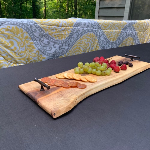 Live edge walnut charcuterie board shops / cheese board