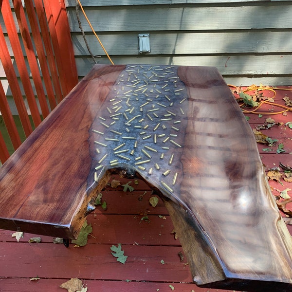 Epoxy Bullet Table Etsy