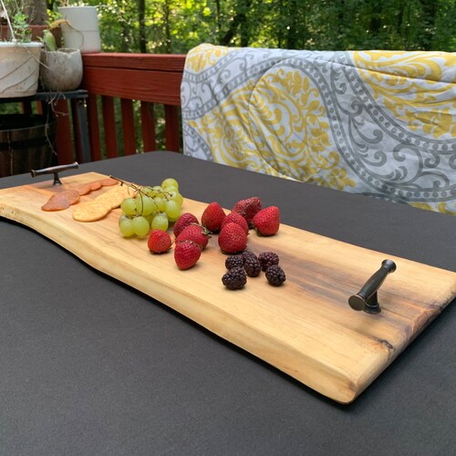 Live edge walnut charcuterie board shops / cheese board