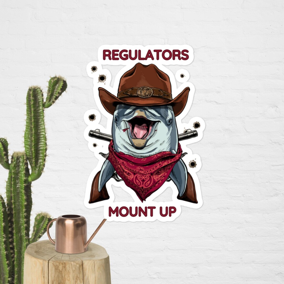 Regulators Dolphin Sticker Regulator Sticker Dolphin Etsy