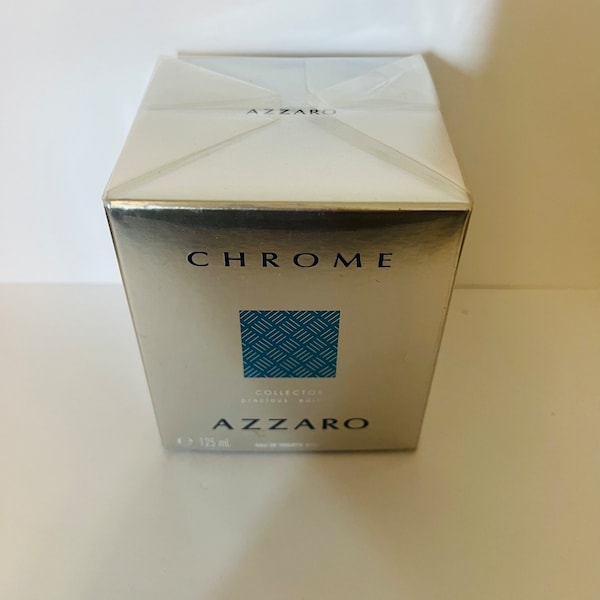 Chrom Azzaro collector precious edition eau de toilette 125 ml. Very rare .Vintage