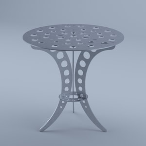 Table steel for garden or indoor, welding project, DXF files for plasma, laser zdjęcie 2