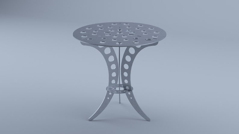 Table steel for garden or indoor, welding project, DXF files for plasma, laser zdjęcie 2