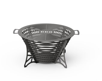 Ring Fire Pit Collapsible, grill, bbq, DXF files for plasma, laser