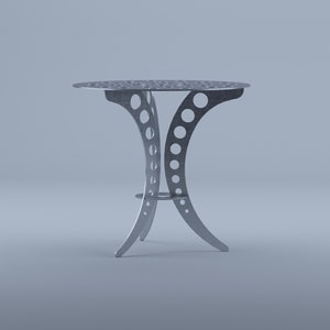 Table steel for garden or indoor, welding project, DXF files for plasma, laser zdjęcie 3