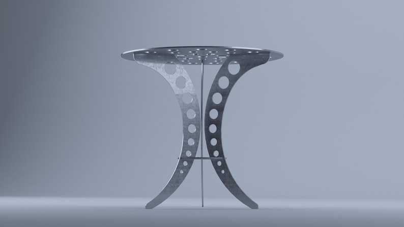 Table steel for garden or indoor, welding project, DXF files for plasma, laser zdjęcie 1