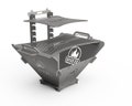 Collapsible firepit, grill, bbq, DXF files for plasma, laser