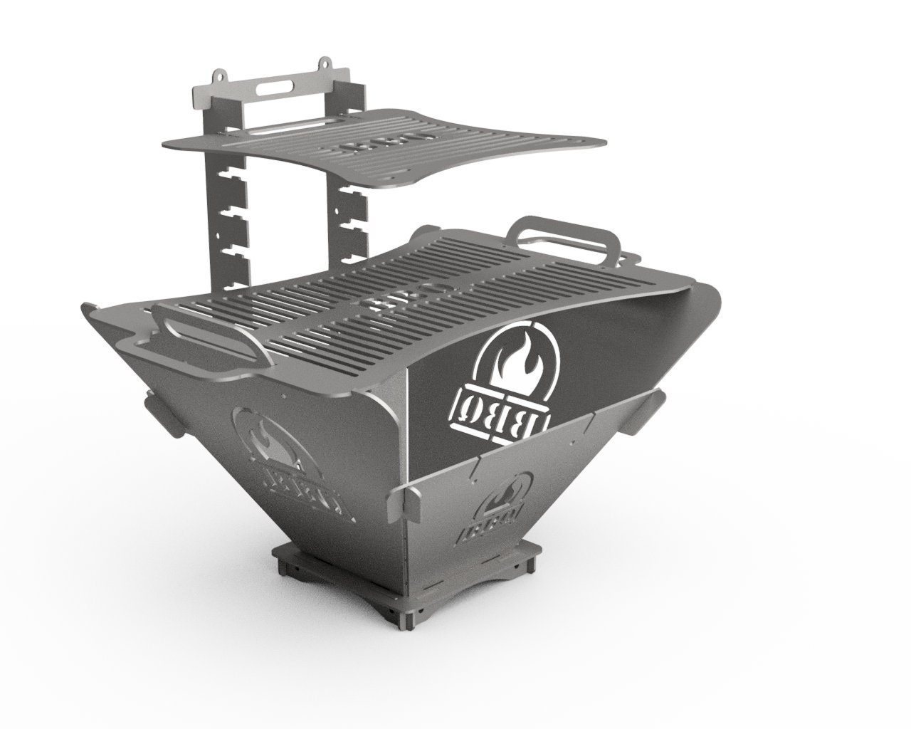 Collapsible Firepit Grill Bbq DXF Files for Plasma Laser Etsy
