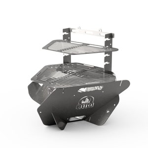 Triángulo de chimenea plegable, parrilla, barbacoa, archivos DXF para plasma, láser