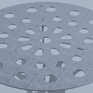 Table steel for garden or indoor, welding project, DXF files for plasma, laser zdjęcie 4
