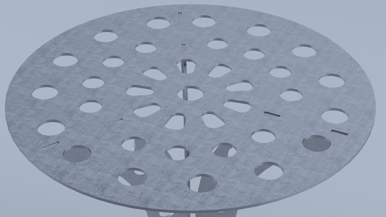 Table steel for garden or indoor, welding project, DXF files for plasma, laser zdjęcie 4