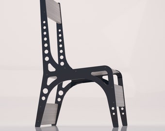 Archivo DXF de silla de comedor para proyecto de bricolaje cortado con láser y plasma
