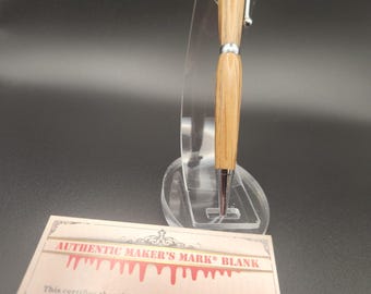 Makers Mark Whiskey barrel pen