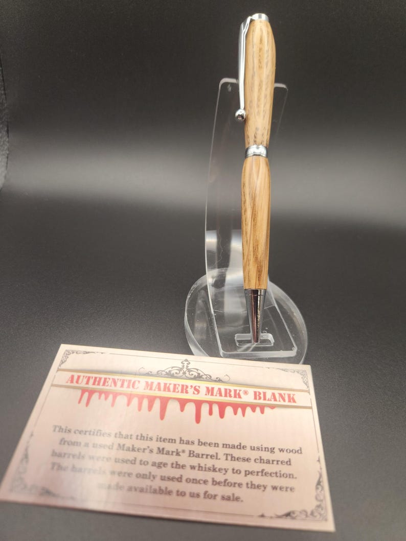 Makers Mark Whiskey barrel pen image 3