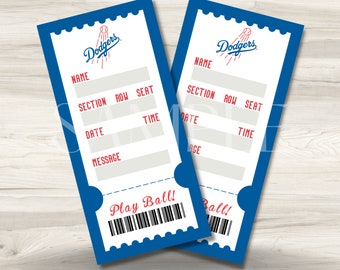 dodger tickets etsy
