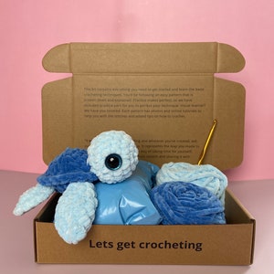 Turtle Crochet Kit, Crochet turtle, Easy Level Crochet Kit, Gift Ideas, Crochet Kit, Crochet