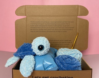 Turtle Crochet Kit, Crochet turtle, Easy Level Crochet Kit, Gift Ideas, Crochet Kit, Crochet