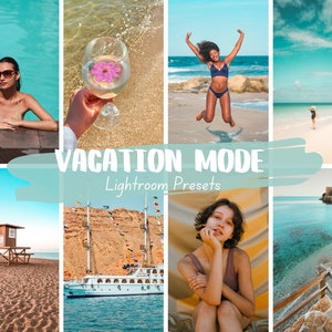 16 VACATION MODE Lightroom Presets for Mobile and Desktop. Vacation Presets, Blogger Presets, Influencer Presets, Photo Filters