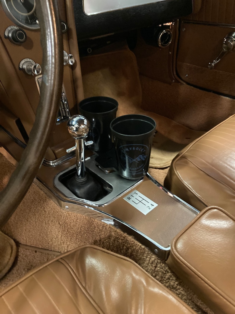 Cup Holders for C1, C2, and C3 Classic Corvettes. A great 'one of a kind' gift for the Vette lover Select C1, C2, or C3 below image 4