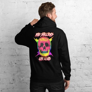 RAD STALLIONS White Logo with Total RAD Design Unisex Hoodie