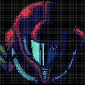 Super Metroid Opening Scene Cross Stitch Pattern