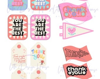 Teacher Appreciation Tags | Teacher Thank You Tags | Printable Thank You Tags | Teacher Gift Ideas | Teacher Thank You Gift Ideas