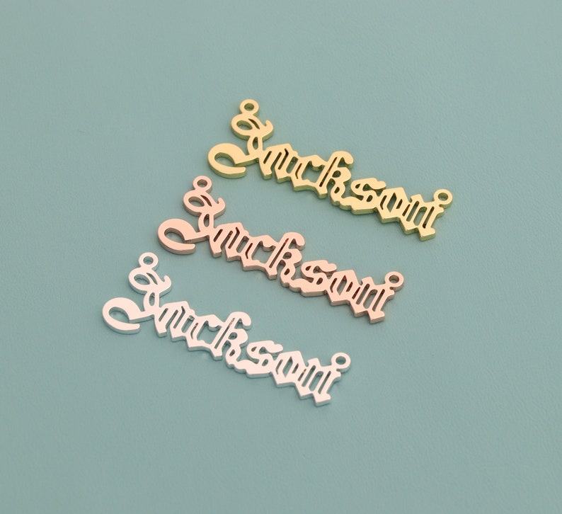 Customized Name Connectors, Personalized Name Connectors, for Jewelry