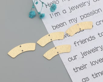 Curved shape brass earrings accessories,Brass earrings,Earring findings,Earring connector,Earring charms,Earring pendant parts SE0198